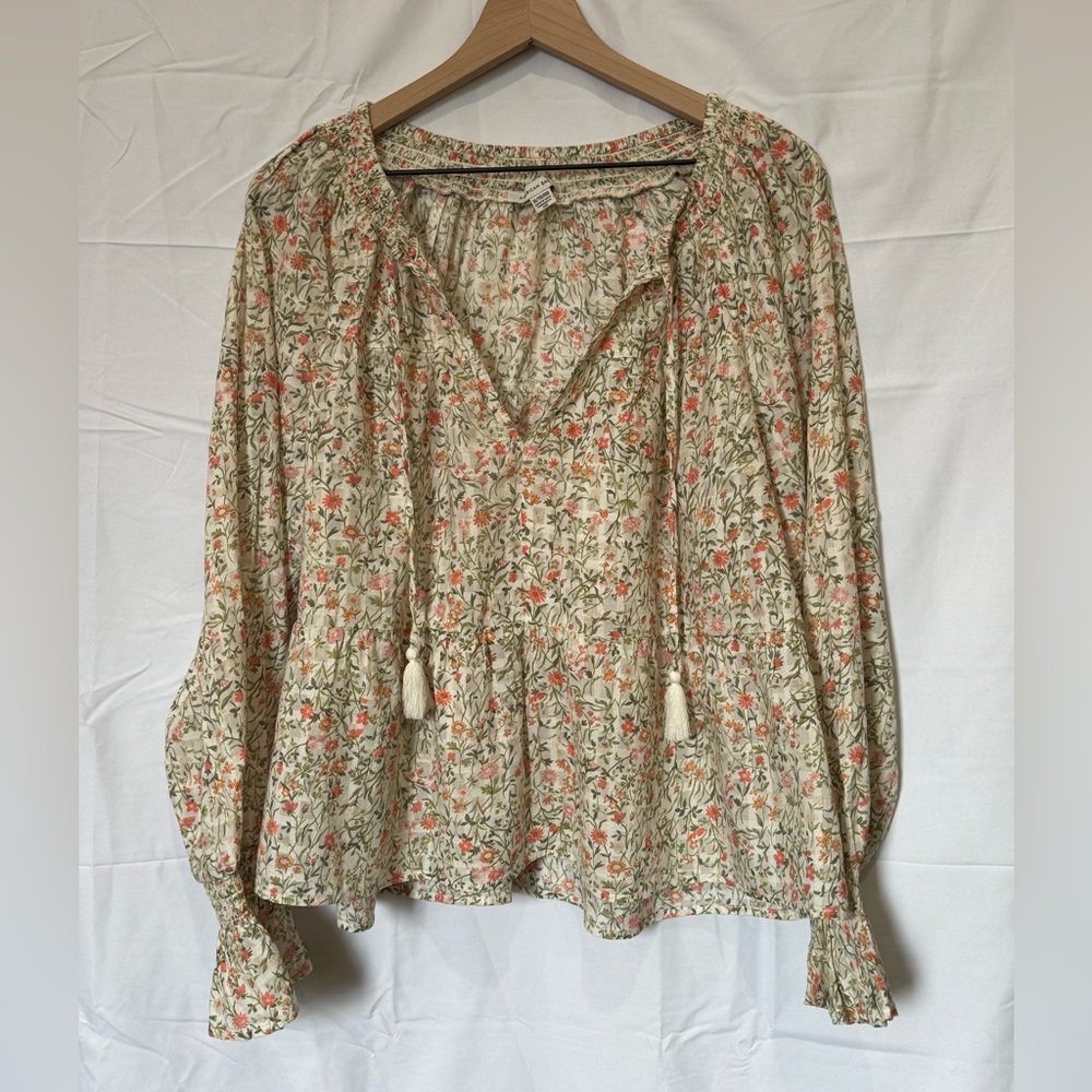 EUC American Eagle Peasant Top - XL